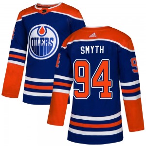 Men's Adidas Edmonton Oilers Ryan Smyth Royal Alternate Jersey - Authentic