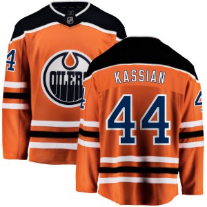 Men's Fanatics Branded Edmonton Oilers Zack Kassian Orange Home Jersey - Breakaway