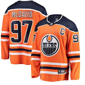 Men's Fanatics Branded Edmonton Oilers Connor McDavid Orange Home Jersey - Breakaway
