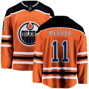 Youth Fanatics Branded Edmonton Oilers Mark Messier Orange Home Jersey - Breakaway