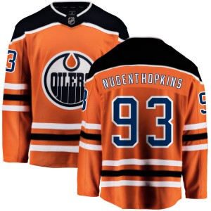 Men's Fanatics Branded Edmonton Oilers Ryan Nugent-Hopkins Orange Home Jersey - Breakaway