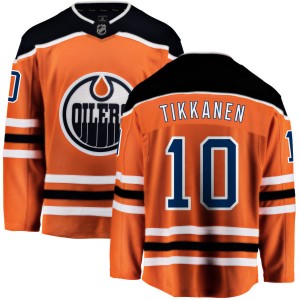 Men's Fanatics Branded Edmonton Oilers Esa Tikkanen Orange Home Jersey - Breakaway