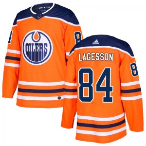 Men's Adidas Edmonton Oilers William Lagesson Orange r Home Jersey - Authentic