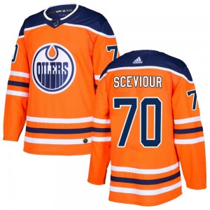 Men's Adidas Edmonton Oilers Colton Sceviour Orange r Home Jersey - Authentic