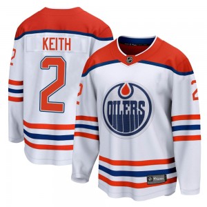 Youth Fanatics Branded Edmonton Oilers Duncan Keith White 2020/21 Special Edition Jersey - Breakaway