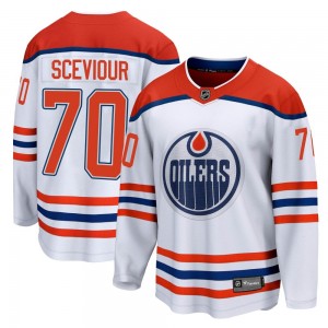 Youth Fanatics Branded Edmonton Oilers Colton Sceviour White 2020/21 Special Edition Jersey - Breakaway