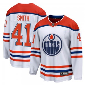 Youth Fanatics Branded Edmonton Oilers Mike Smith White 2020/21 Special Edition Jersey - Breakaway