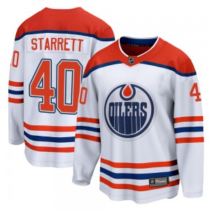 Youth Fanatics Branded Edmonton Oilers Shane Starrett White 2020/21 Special Edition Jersey - Breakaway