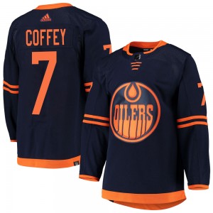 Men's Adidas Edmonton Oilers Paul Coffey Navy Alternate Primegreen Pro Jersey - Authentic