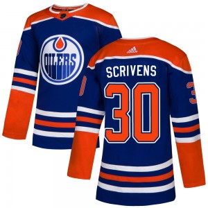 Youth Adidas Edmonton Oilers Ben Scrivens Royal Alternate Jersey - Authentic