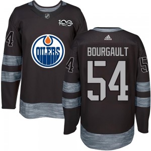 Youth Edmonton Oilers Xavier Bourgault Black 1917-2017 100th Anniversary Jersey - Authentic