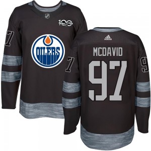 Youth Edmonton Oilers Connor McDavid Black 1917-2017 100th Anniversary Jersey - Authentic