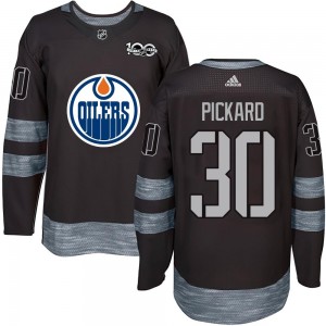 Youth Edmonton Oilers Calvin Pickard Black 1917-2017 100th Anniversary Jersey - Authentic
