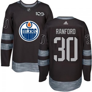 Youth Edmonton Oilers Bill Ranford Black 1917-2017 100th Anniversary Jersey - Authentic