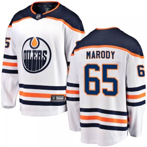 Youth Fanatics Branded Edmonton Oilers Cooper Marody White Away Jersey - Breakaway