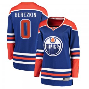 Women's Fanatics Branded Edmonton Oilers Maksim Berezkin Royal Alternate Jersey - Breakaway