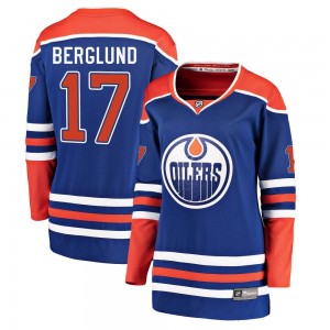 Women's Fanatics Branded Edmonton Oilers Carl Berglund Royal Alternate Jersey - Breakaway