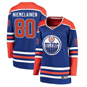 Women's Fanatics Branded Edmonton Oilers Markus Niemelainen Royal Alternate Jersey - Breakaway