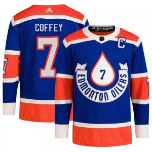 Men's Adidas Edmonton Oilers Paul Coffey Royal 2023 Heritage Classic Primegreen Jersey - Authentic