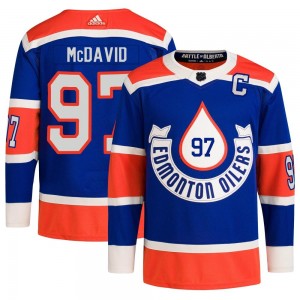 Men's Adidas Edmonton Oilers Connor McDavid Royal 2023 Heritage Classic Primegreen Jersey - Authentic