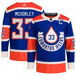 Men's Adidas Edmonton Oilers Marty Mcsorley Royal 2023 Heritage Classic Primegreen Jersey - Authentic