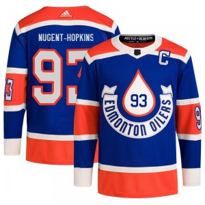 Men's Adidas Edmonton Oilers Ryan Nugent-Hopkins Royal 2023 Heritage Classic Primegreen Jersey - Authentic