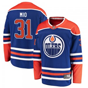 Men's Fanatics Branded Edmonton Oilers Eddie Mio Royal Alternate Jersey - Breakaway