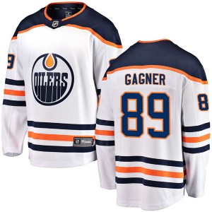Men's Fanatics Branded Edmonton Oilers Sam Gagner White Away Jersey - Breakaway