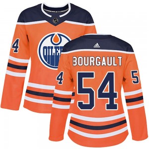 Women's Adidas Edmonton Oilers Xavier Bourgault Orange r Home Jersey - Authentic