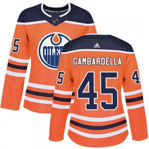 Women's Adidas Edmonton Oilers Joe Gambardella Orange r Home Jersey - Authentic