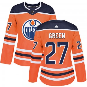 Women's Adidas Edmonton Oilers Mike Green Orange ized r Home Jersey - Authentic