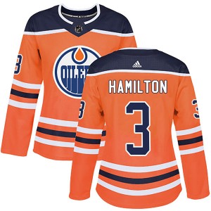 Women's Adidas Edmonton Oilers Al Hamilton Orange r Home Jersey - Authentic