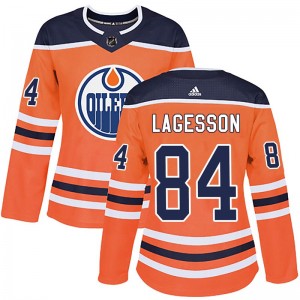 Women's Adidas Edmonton Oilers William Lagesson Orange r Home Jersey - Authentic