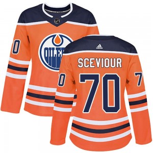 Women's Adidas Edmonton Oilers Colton Sceviour Orange r Home Jersey - Authentic