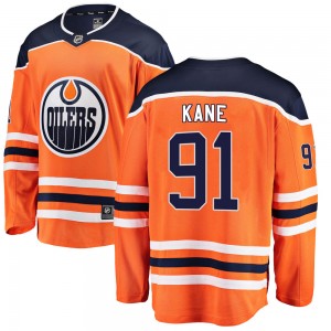 Men's Fanatics Branded Edmonton Oilers Evander Kane Orange Home Jersey - Breakaway