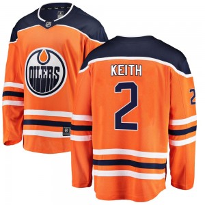 Men's Fanatics Branded Edmonton Oilers Duncan Keith Orange Home Jersey - Breakaway