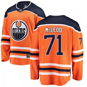 Men's Fanatics Branded Edmonton Oilers Ryan McLeod Orange Home Jersey - Breakaway