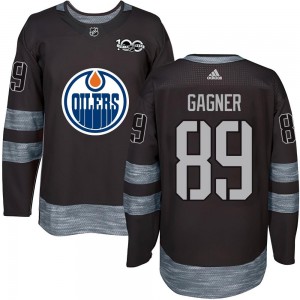 Men's Edmonton Oilers Sam Gagner Black 1917-2017 100th Anniversary Jersey - Authentic