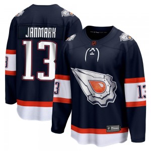 Men's Fanatics Branded Edmonton Oilers Mattias Janmark Navy Special Edition 2.0 Jersey - Breakaway