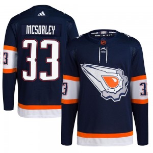Youth Adidas Edmonton Oilers Marty Mcsorley Navy Reverse Retro 2.0 Jersey - Authentic
