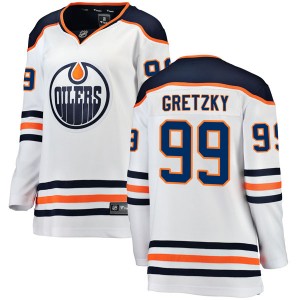 Women's Fanatics Branded Edmonton Oilers Wayne Gretzky White Away Jersey - Breakaway