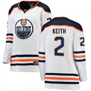 Women's Fanatics Branded Edmonton Oilers Duncan Keith White Away Jersey - Breakaway