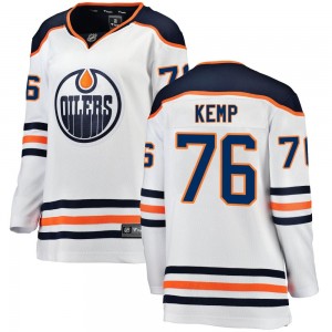 Women's Fanatics Branded Edmonton Oilers Philip Kemp White Away Jersey - Breakaway