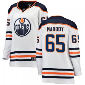 Women's Fanatics Branded Edmonton Oilers Cooper Marody White Away Jersey - Breakaway