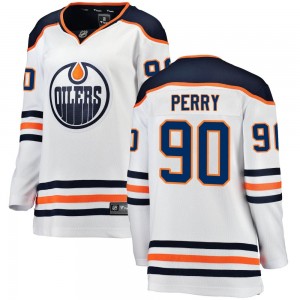 Women's Fanatics Branded Edmonton Oilers Corey Perry White Away Jersey - Breakaway
