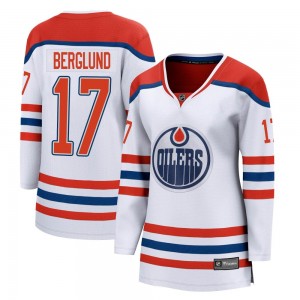 Women's Fanatics Branded Edmonton Oilers Carl Berglund White 2020/21 Special Edition Jersey - Breakaway