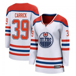 Women's Fanatics Branded Edmonton Oilers Sam Carrick White 2020/21 Special Edition Jersey - Breakaway