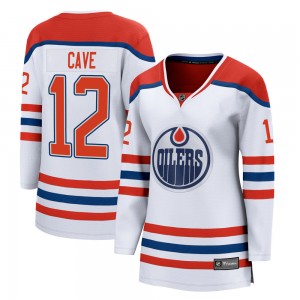 Women's Fanatics Branded Edmonton Oilers Colby Cave White 2020/21 Special Edition Jersey - Breakaway