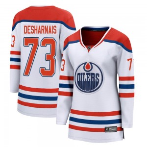 Women's Fanatics Branded Edmonton Oilers Vincent Desharnais White 2020/21 Special Edition Jersey - Breakaway