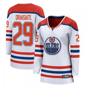 Women's Fanatics Branded Edmonton Oilers Leon Draisaitl White 2020/21 Special Edition Jersey - Breakaway